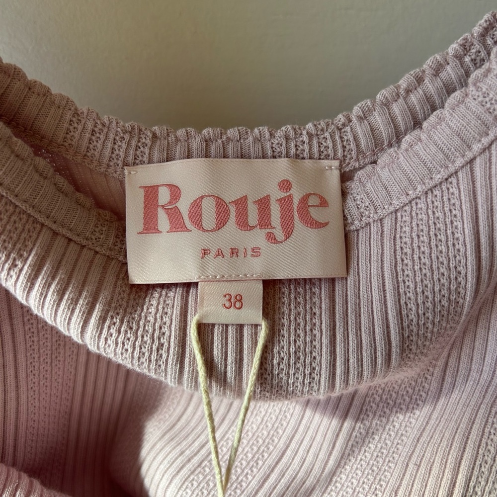 NEW Rouje Lilac Ribbed Tank Top - Picture 2 of 9